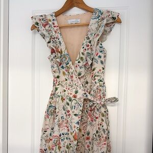 Adelyn Rae Floral Wrap Dress